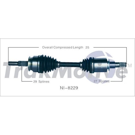 Surtrack Axle Cv Axle Shaft, Ni-8229 NI-8229